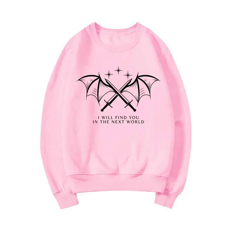 Damen Sweatshirt mit künstlerischem Grafikdesign und inspirierendem Schriftzug