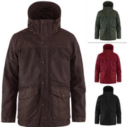 Herren funktionale Parkajacke mit abnehmbarer Kapuze Aliams