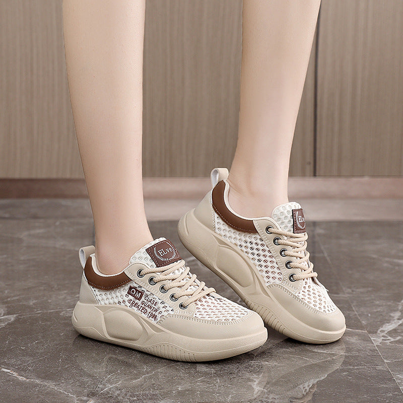 Damen Atmungsaktive Sneakers mit modischem Netzdesign und dämpfender Sohle