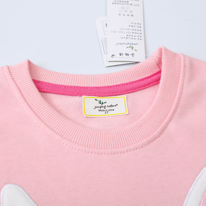 Mädchen Sweatshirt mit niedlichem Hasenmotiv Drune