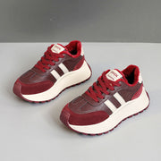 Damen Komfortable und warme High-Top Sneakers mit Fleece-Innenfutter
