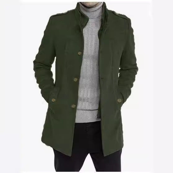 Herren eleganter multifunktionaler Langmantel Aliams