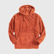 Damen gemütlicher Kapuzenpullover im modernen Rippdesign
