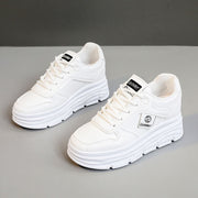 Damen Sportliche Plateau-Sneaker mit dämpfender Sohle und atmungsaktivem Obermaterial