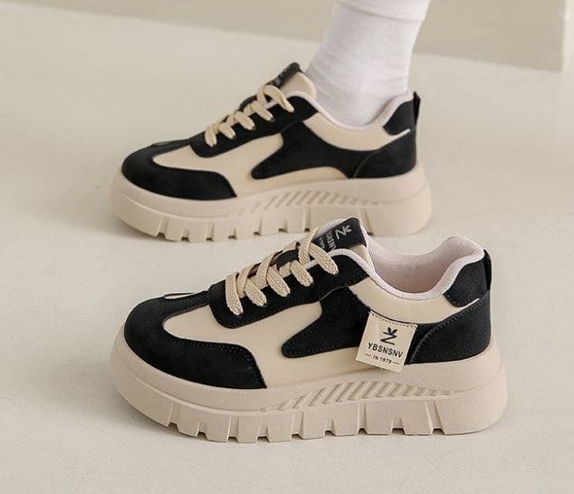 Damen Sportliche Plateau-Sneakers mit komfortabler Polsterung und robustem Obermaterial