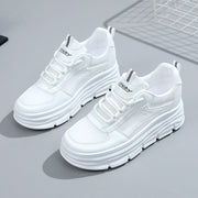 Damen elegante und bequeme Sneakers mit erhöhter Laufsohle