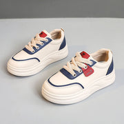 Damen modische Sneakers mit gepolsterter Laufsohle und atmungsaktiver Oberflächenstruktur