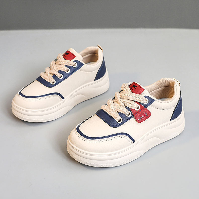 Damen modische Sneakers mit gepolsterter Laufsohle und atmungsaktiver Oberflächenstruktur