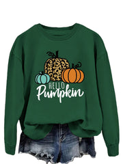 Damen Sweatshirt mit kreativem Herbstmotiv und lässigem Schnitt
