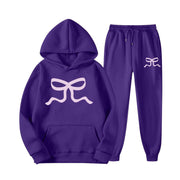 Damen lässiger Hoodie und Jogginghose Set