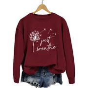 Damen Sweatshirt mit inspirierendem Pusteblumen-Motiv