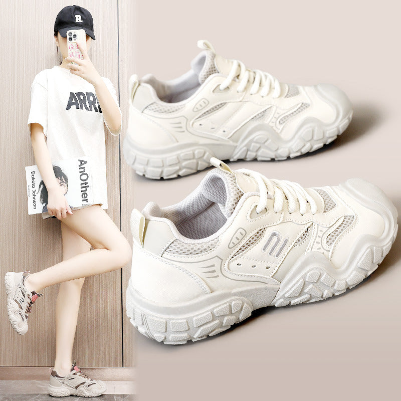 Damen Sportliche Sneakers mit atmungsaktivem Mesh-Obermaterial und strapazierfähiger Laufsohle