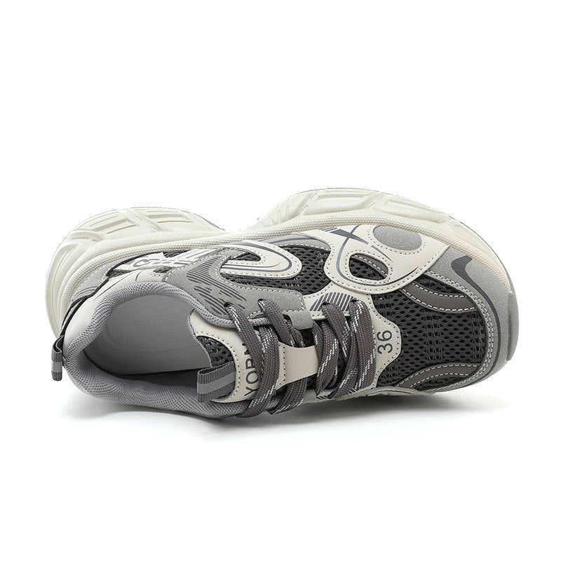 Damen sportliche Lauf Sneakers mit atmungsaktiver Mesh-Oberfläche und dämpfender Sohle