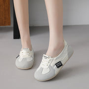 Damen bequeme Sneaker mit flexiblem elastischem Einstieg und dämpfender Sohle