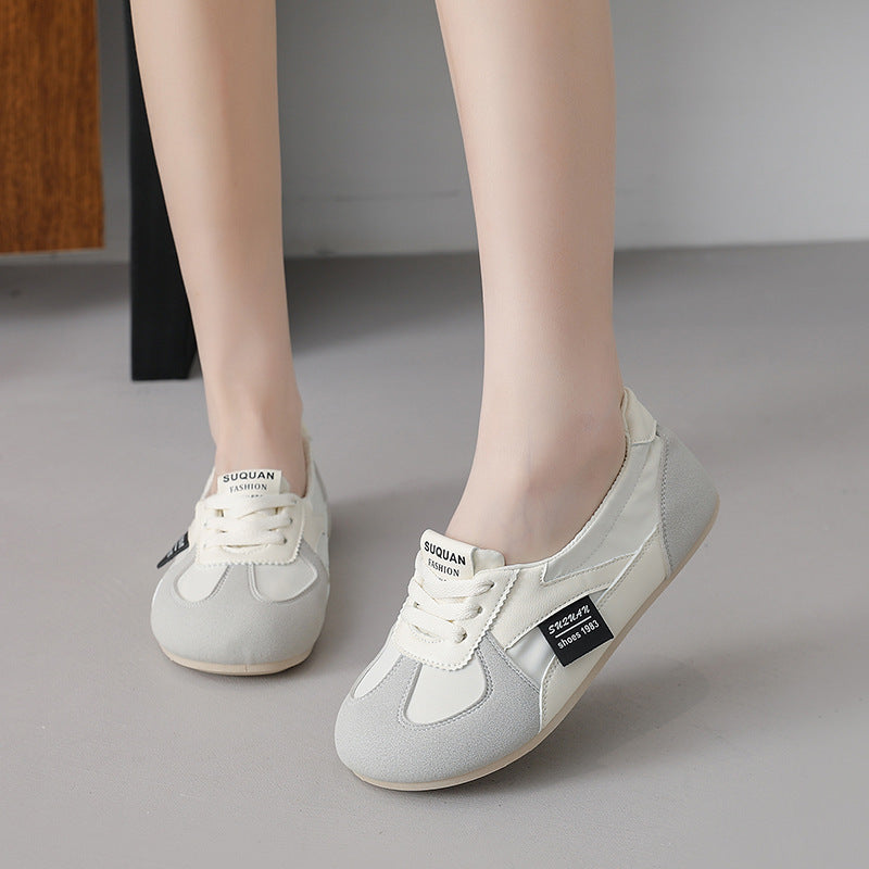 Damen bequeme Sneaker mit flexiblem elastischem Einstieg und dämpfender Sohle