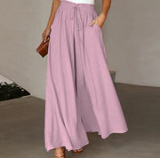 Damen Weite Leinenhose Heidi-Mode