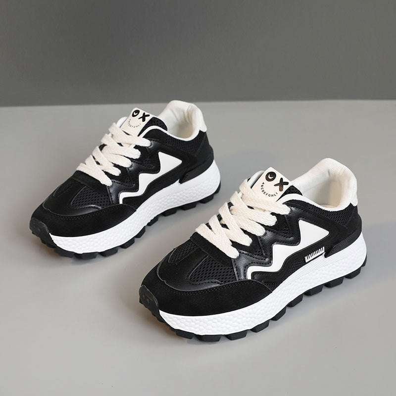 Damen Sportliche Freizeitsneaker mit atmungsaktiver Mesh-Oberfläche und dämpfender Laufsohle