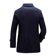 Herren eleganter doppelter Knopfmantel Aliams