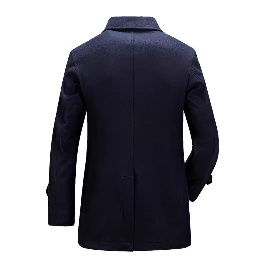Herren eleganter doppelter Knopfmantel Aliams