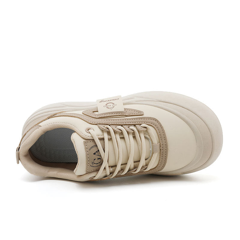 Damen modische Plateau Sneakers mit Sportprofil und atmungsaktivem Obermaterial