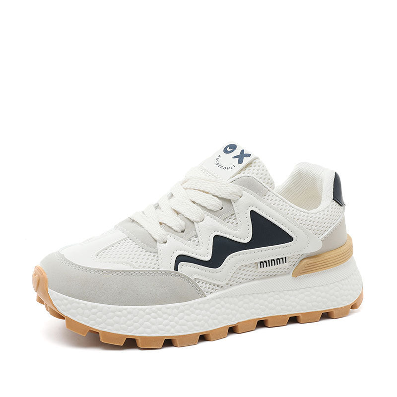 Damen Sportliche Freizeitsneaker mit atmungsaktiver Mesh-Oberfläche und dämpfender Laufsohle