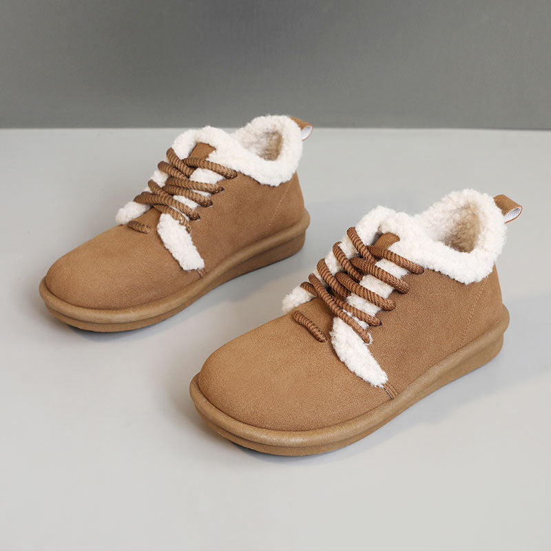 Damen gemütliche Sneaker mit kuscheligem Innenfutter
