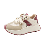 Damen Sportliche Plateau Sneakers mit atmungsaktiver Polsterung