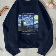 Damen Sweatshirt mit klassischem Van Gogh Kunstmotiv