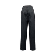 Damen elegante gestreifte Hochbundhose
