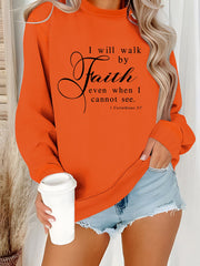 Damen Sweatshirt mit inspirierendem Schriftzug und weichem Material