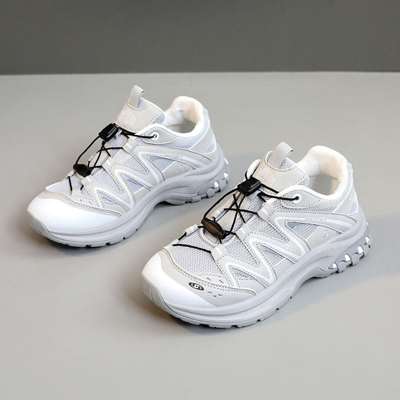 Damen Sportliche Laufschuhe mit elastischen Schnürsystem und atmungsaktiver Mesh-Oberfläche