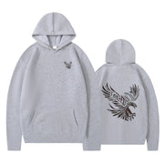 Damen Kapuzenpullover mit ikonischem Adlerdesign und weichem Innenfutter