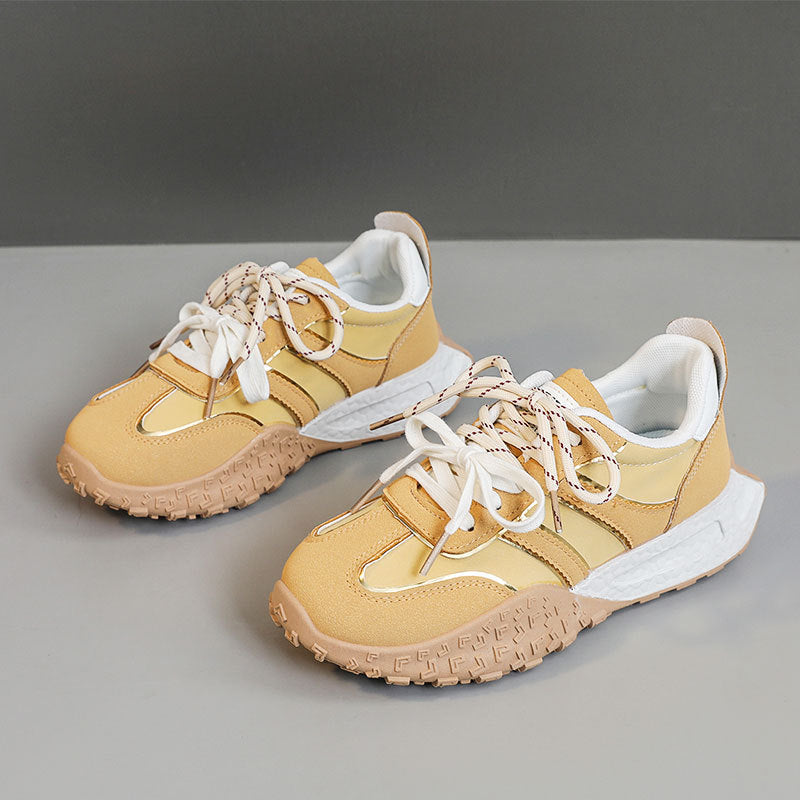 Damen Sportliche Luxus Sneakers mit atmungsaktiver Netzoberfläche und dämpfender Sohle