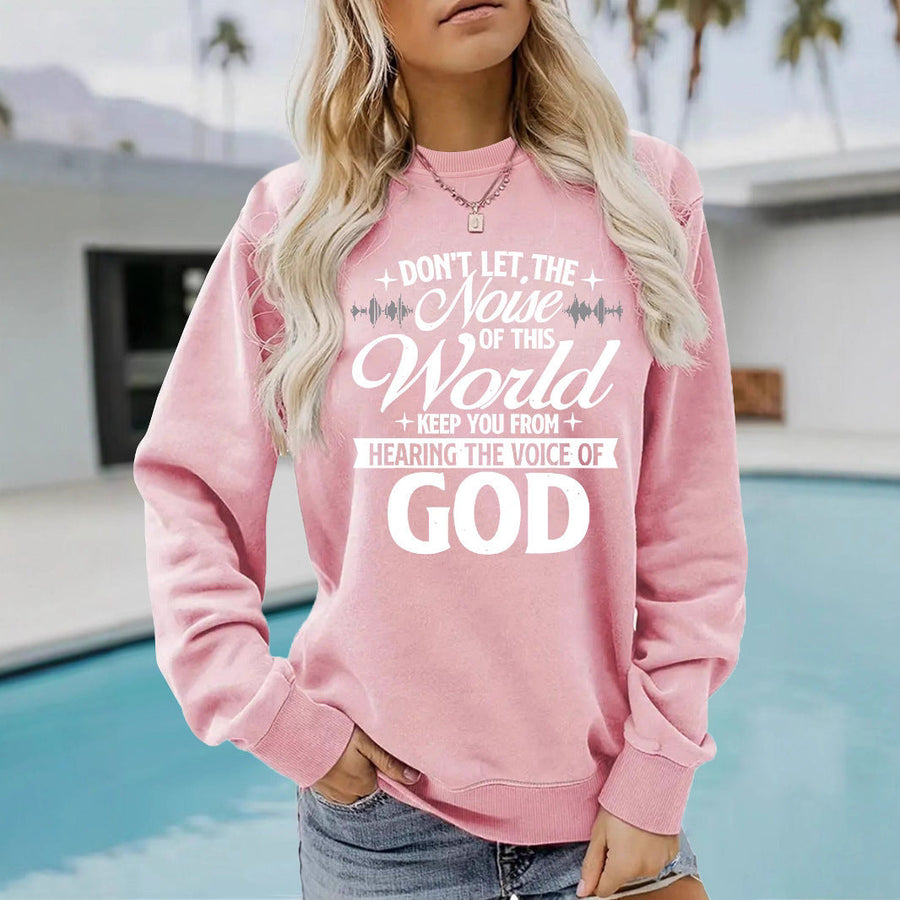 Damen Sweatshirt mit inspirierendem Aufdruck und bequemer Passform