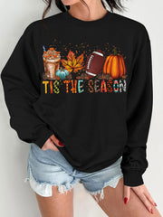 Damen Sweatshirt mit herbstlichem Motiv und lässigem Schnitt