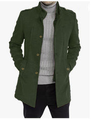 Herren eleganter multifunktionaler Langmantel Aliams