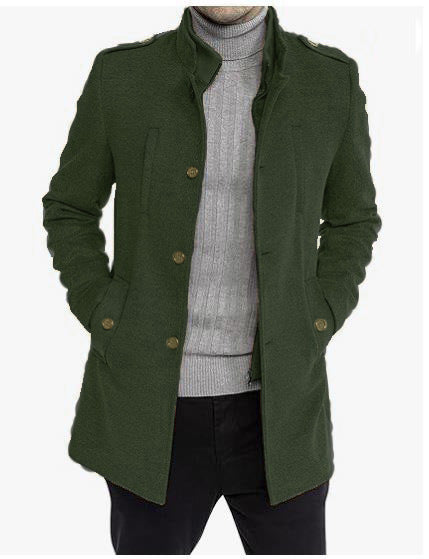 Herren eleganter multifunktionaler Langmantel Aliams