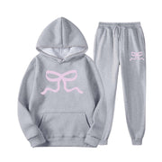 Damen lässiger Hoodie und Jogginghose Set