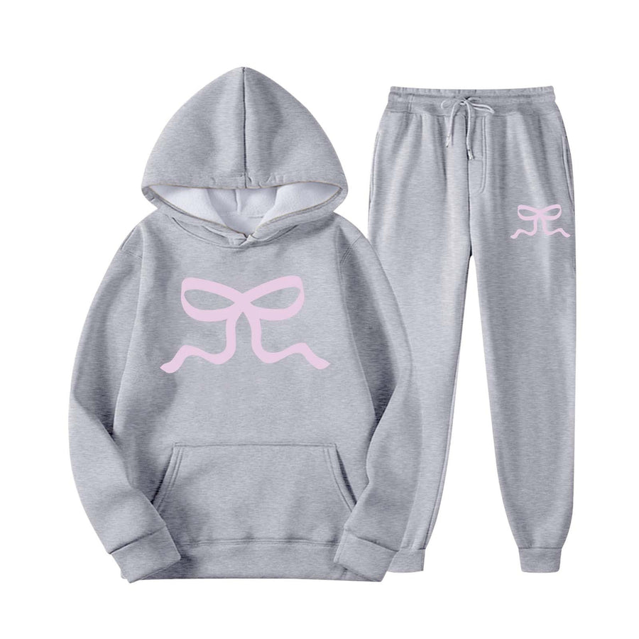 Damen lässiger Hoodie und Jogginghose Set