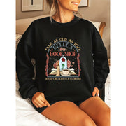 Damen Sweatshirt mit einzigartigem Buchladen-Motiv