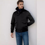 Herren stylischer Übergangsjacke mit hohem Kragen Aliams
