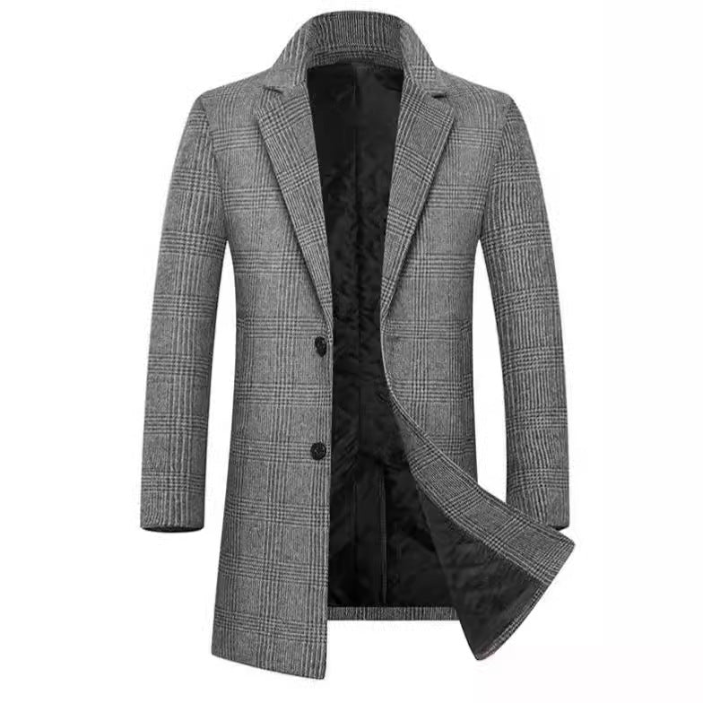 Herren eleganter Karomantel Aliams