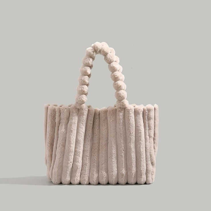 Elegante Plüsch-Umhängetasche für Damen