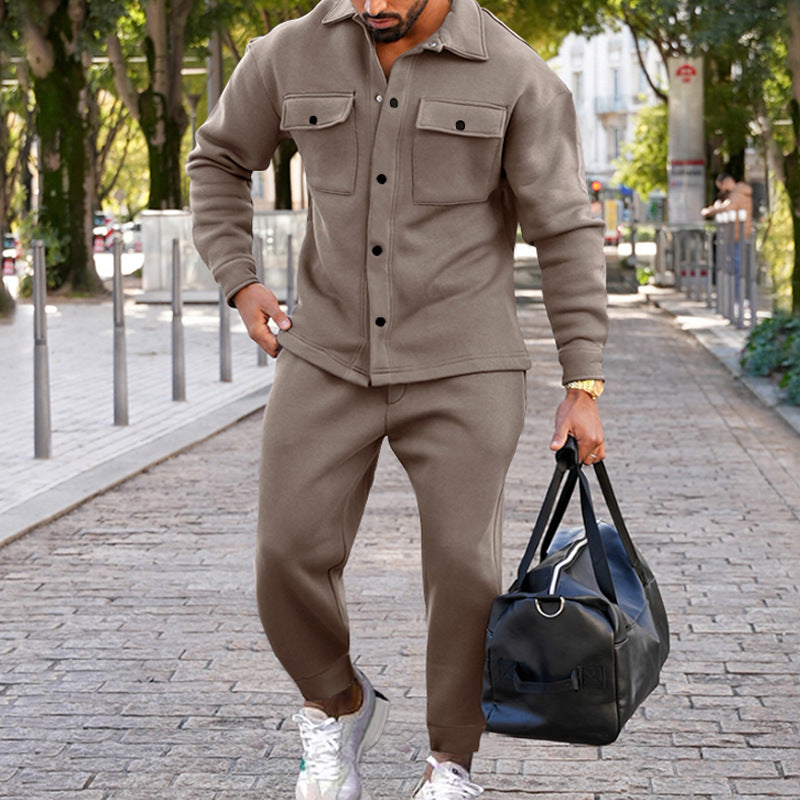Herren lässiges Freizeit-Set mit praktischen Taschen Aliams