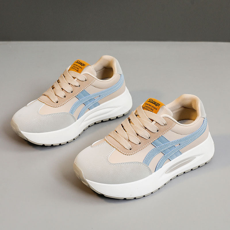 Damen Modische Sneaker mit attraktivem Plateau und atmungsaktivem Obermaterial