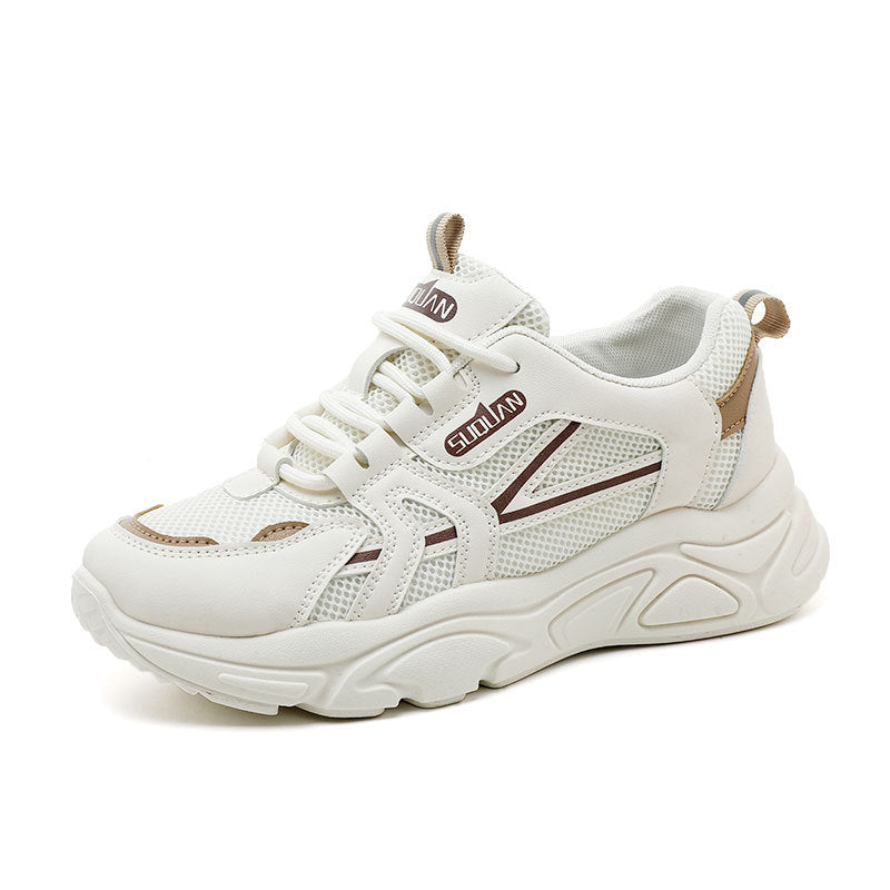 Damen modische und bequeme Sneakers mit atmungsaktiver Netzoberfläche