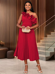 Adi™ - Couture Asymmetrisches Ein-Schulter-Abendkleid