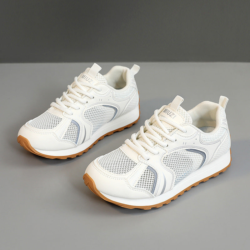 Damen Sportliche Sneakers mit atmungsaktivem Mesh-Obermaterial und stoßdämpfendem Fußbett