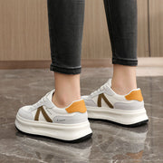 Damen modische Chunky Sneakers mit dämpfender Fußbetttechnologie