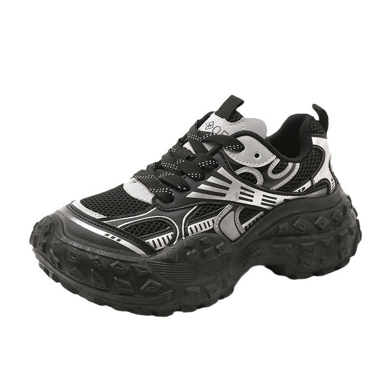 Damen Sportliche Trail-Sneaker mit doppellagiger Gummisohle und atmungsaktiver Mesh-Oberfläche